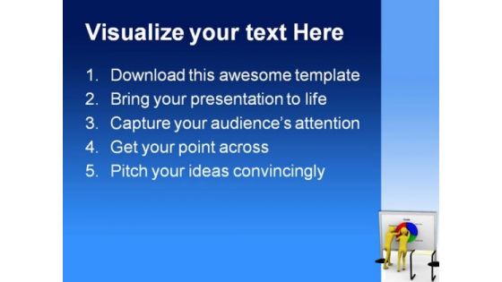 Pie Chart Business PowerPoint Template 0810
