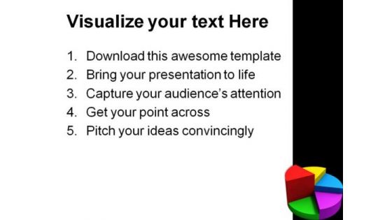 Pie Chart Business PowerPoint Template 0910