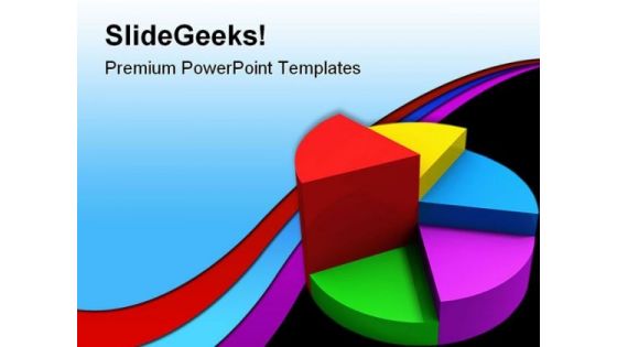 Pie Chart Business PowerPoint Template 0910