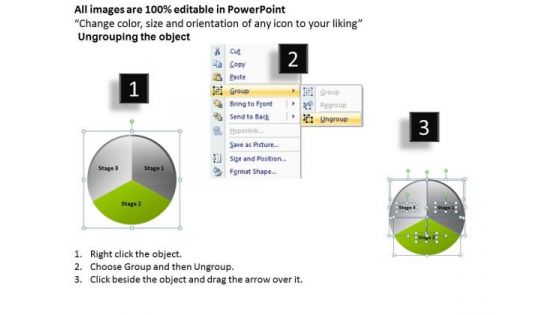 Pie Chart Business PowerPoint Theme Process Plan Slides