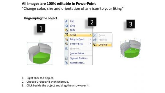 Pie Chart Business Process 3 Stages Ppt Plan Development PowerPoint Templates