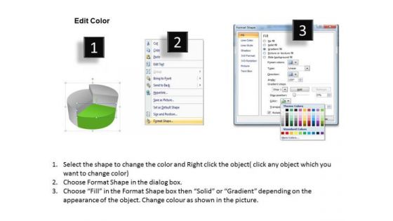 Pie Chart Business Process 3 Stages Ppt Plan Development PowerPoint Templates