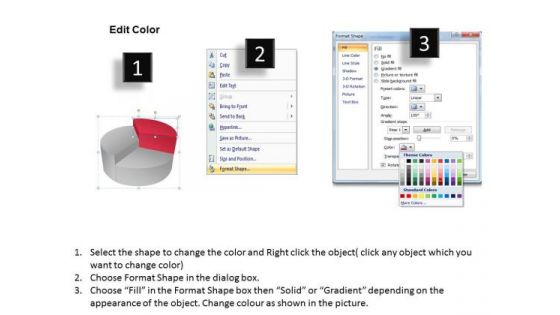 Pie Chart Business Process 3 Stages Ppt Plan Program PowerPoint Slides