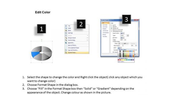 Pie Chart Circular 8 Stages Process Business Plan Template PowerPoint Slides