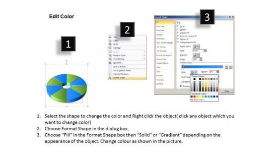 Pie Chart Circular 8 Stages Process Cleaning Service Business Plan PowerPoint Slides