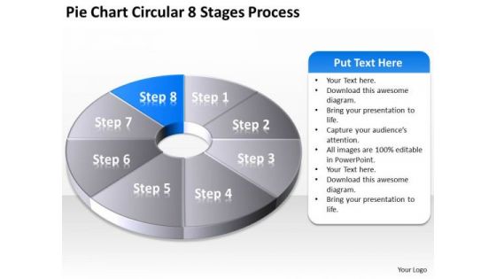 Pie Chart Circular 8 Stages Process Ppt Security Business Plan PowerPoint Templates