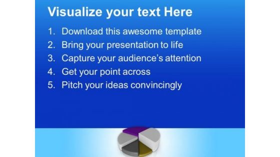 Pie Chart For Business And Marketing PowerPoint Templates Ppt Backgrounds For Slides 0513