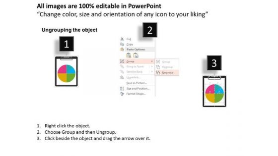 Pie Chart For Business Statistics PowerPoint Template