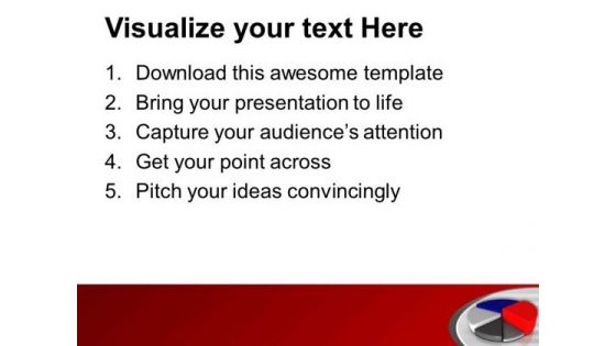 Pie Chart For Financial Growth PowerPoint Templates Ppt Backgrounds For Slides 0613