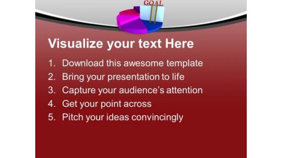 Pie Chart For Goal Achievement PowerPoint Templates Ppt Backgrounds For Slides 0613