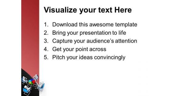 Pie Chart For Result Analysis With Team PowerPoint Templates Ppt Backgrounds For Slides 0713