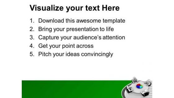 Pie Chart For Sales Review PowerPoint Templates Ppt Backgrounds For Slides 0713