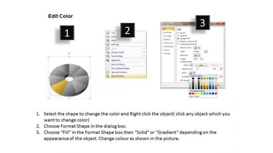 Pie Chart In Business Planning 9 Stages Ppt Assistance PowerPoint Slides