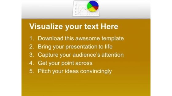 Pie Chart On Bar Graph Factors PowerPoint Templates Ppt Backgrounds For Slides 0213
