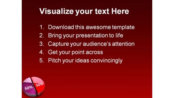 Pie Chart Percent Business PowerPoint Themes And PowerPoint Slides 0911