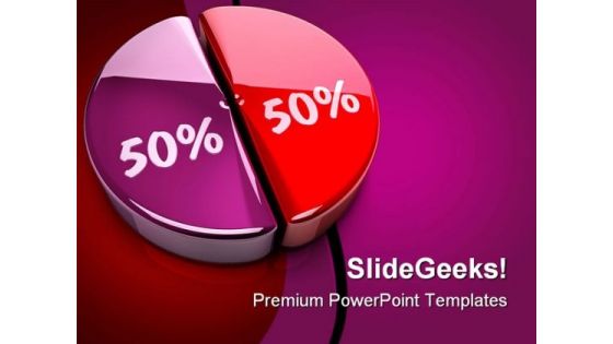 Pie Chart Percent Business PowerPoint Themes And PowerPoint Slides 0911