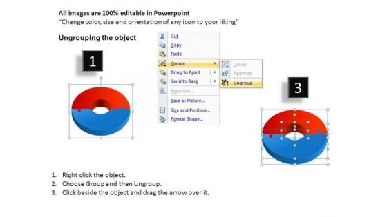 Pie Chart PowerPoint Slides 2 Pieces Pie Chart Ppt Templates