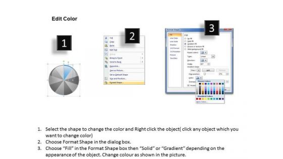 Pie Chart Process 10 Stages Finance Business Plan Template PowerPoint Slides