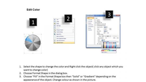 Pie Chart Process 10 Stages Finance Creating Small Business Plan PowerPoint Slides