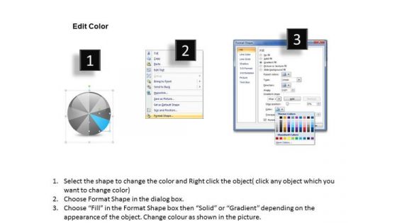 Pie Chart Process 10 Stages Finance Sample Small Business Plan PowerPoint Templates