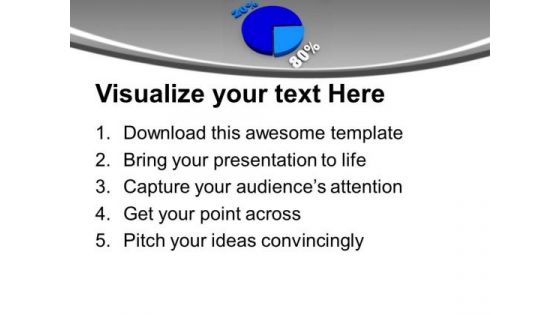 Pie Chart Representing 80 20 Ratio In Result PowerPoint Templates Ppt Backgrounds For Slides 0313