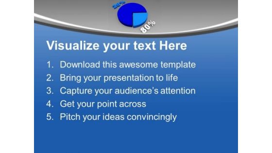 Pie Chart Representing 80 20 Ratio In Result PowerPoint Templates Ppt Backgrounds For Slides 0313