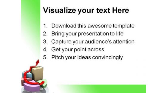 Pie Chart With Arrow Success PowerPoint Templates And PowerPoint Backgrounds 0411