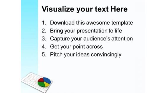 Pie Chart With Business Result PowerPoint Templates Ppt Backgrounds For Slides 0313