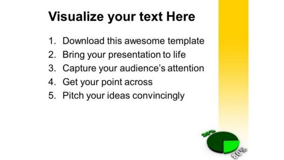 Pie Chart With Percentage Business Sales PowerPoint Templates And PowerPoint Themes 1112