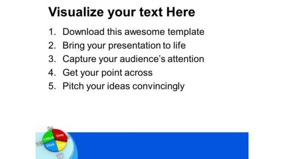 Pie Chart With Weekly Schedule PowerPoint Templates Ppt Backgrounds For Slides 0513
