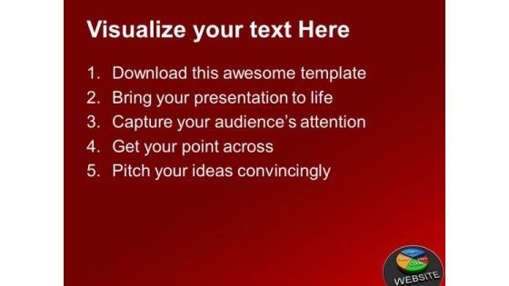 Pie Represents Creation Of Website Internet PowerPoint Templates Ppt Backgrounds For Slides 0113