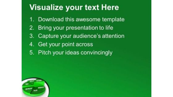 Pie With Business Development Plans PowerPoint Templates Ppt Backgrounds For Slides 0413