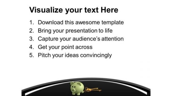 Piggy Bank And Security Keys PowerPoint Templates Ppt Backgrounds For Slides 0313