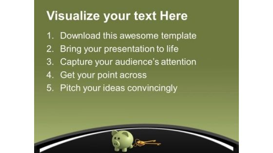 Piggy Bank And Security Keys PowerPoint Templates Ppt Backgrounds For Slides 0313