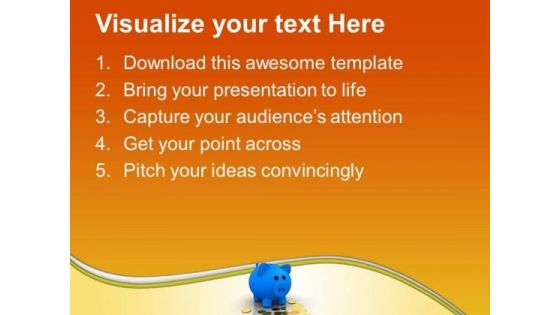 Piggy Bank Dollar Money Savings PowerPoint Templates Ppt Backgrounds For Slides 0213
