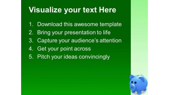 Piggy Bank Future Savings PowerPoint Templates Ppt Backgrounds For Slides 0213