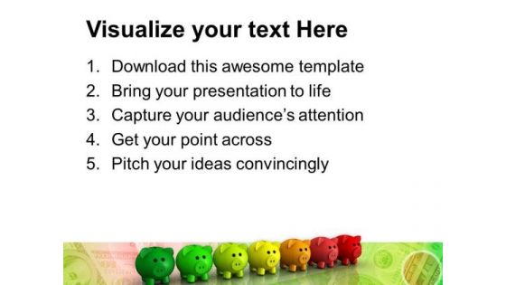 Piggy Bank Teamwork Concept Image PowerPoint Templates Ppt Backgrounds For Slides 0113