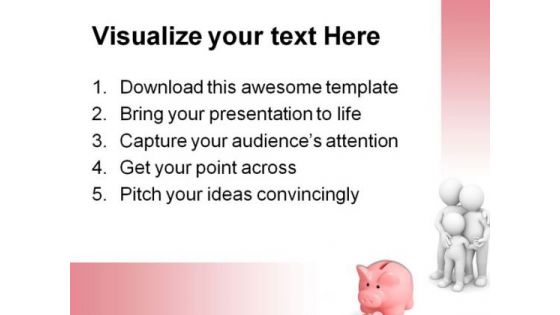 Piggy Bank With House Keys Family PowerPoint Templates And PowerPoint Backgrounds 0511