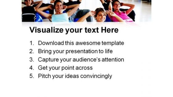 Pilates Class Gym Health PowerPoint Templates And PowerPoint Backgrounds 0811