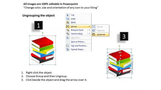 Piles Of Books PowerPoint Ppt Templates