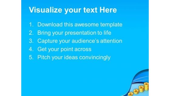 Piles Of Golden Coins Success PowerPoint Templates Ppt Backgrounds For Slides 0113