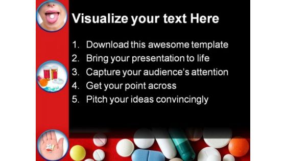 Pills Collage Health PowerPoint Themes And PowerPoint Slides 0411