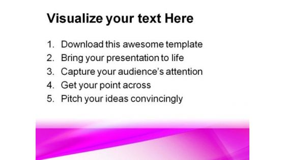 Pink Abstract PowerPoint Template 0910