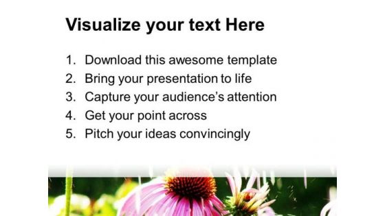 Pink Dahelia Flower With Beautiful Background PowerPoint Templates Ppt Backgrounds For Slides 0713