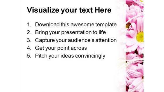 Pink Flowers Beauty PowerPoint Templates And PowerPoint Backgrounds 0311