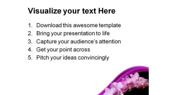 Pink Orchids Beauty PowerPoint Templates And PowerPoint Backgrounds 0311