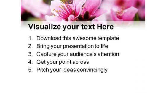 Pink Peach Blossom Nature PowerPoint Templates And PowerPoint Backgrounds 0311