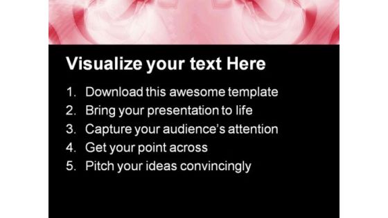 Pink Ribbon Abstract Background PowerPoint Templates And PowerPoint Backgrounds 0711