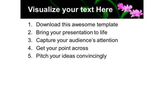 Pink Violet Flowers Nature PowerPoint Templates Ppt Backgrounds For Slides 0213