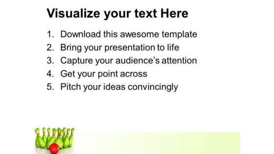 Pins Knock Down Game PowerPoint Templates And PowerPoint Themes 0512
